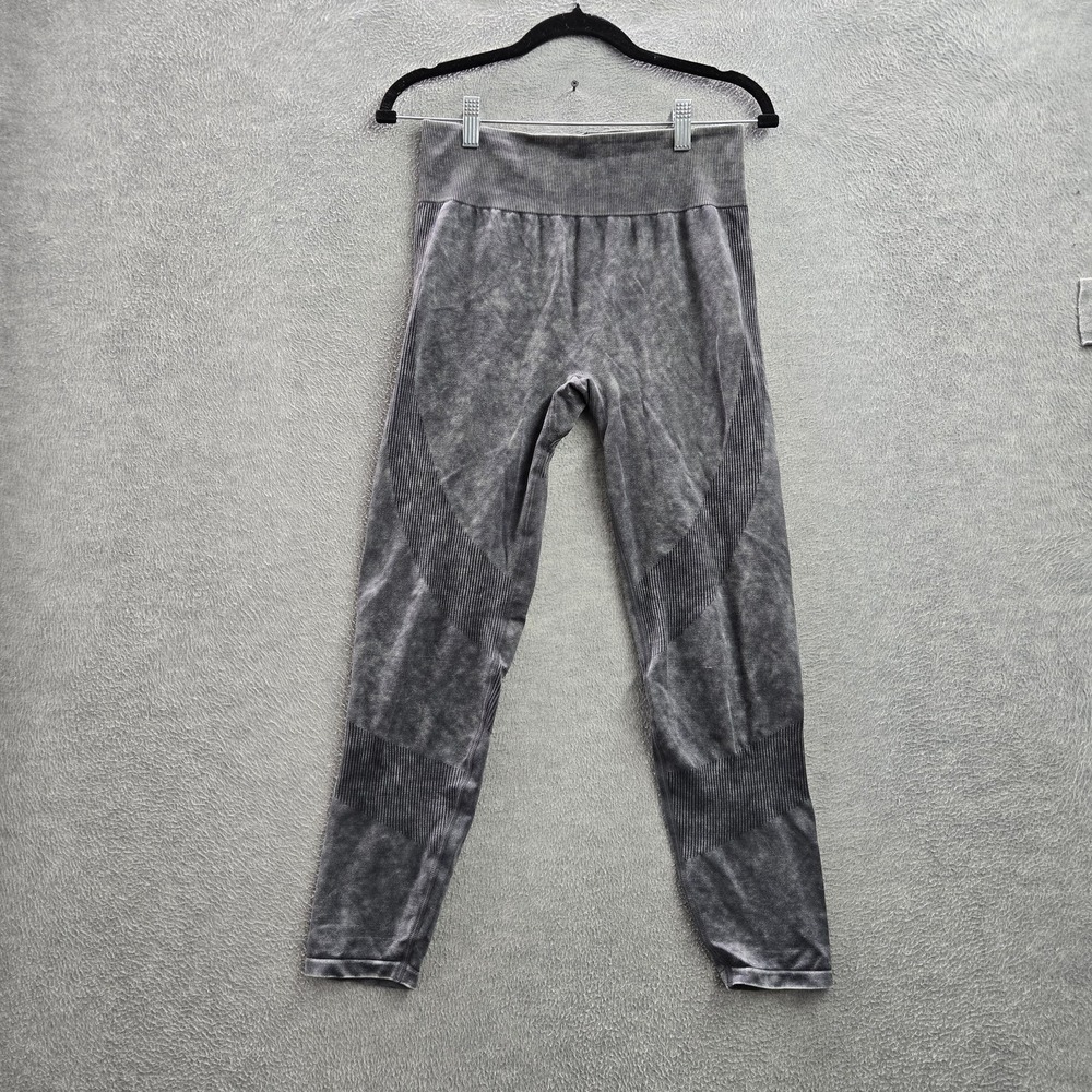 PINK Victoria's Secret Women Activewear Pants L Gray Leggings Performance